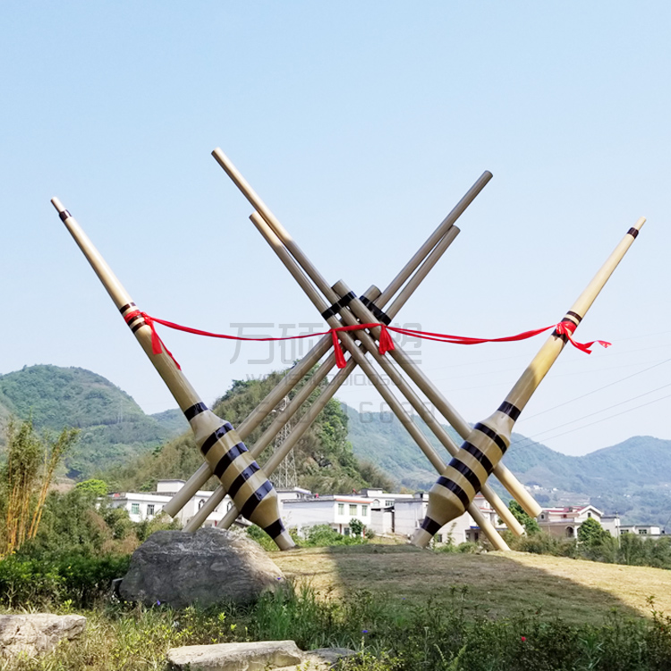 四川宜宾7米高芦笙雕塑