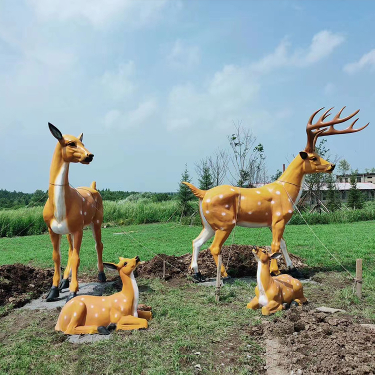 园林景观鹿雕塑