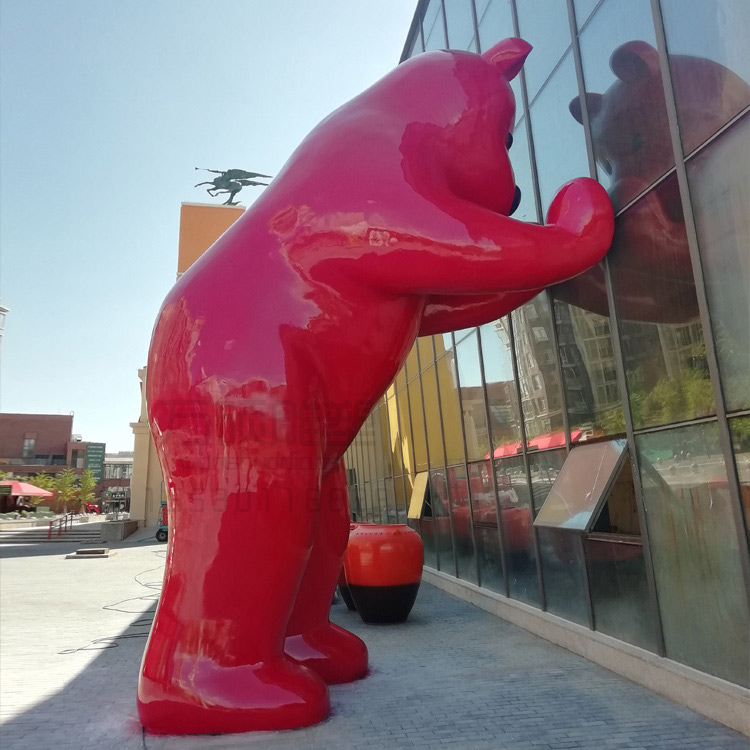 北京通州6.5米大熊雕塑案例
