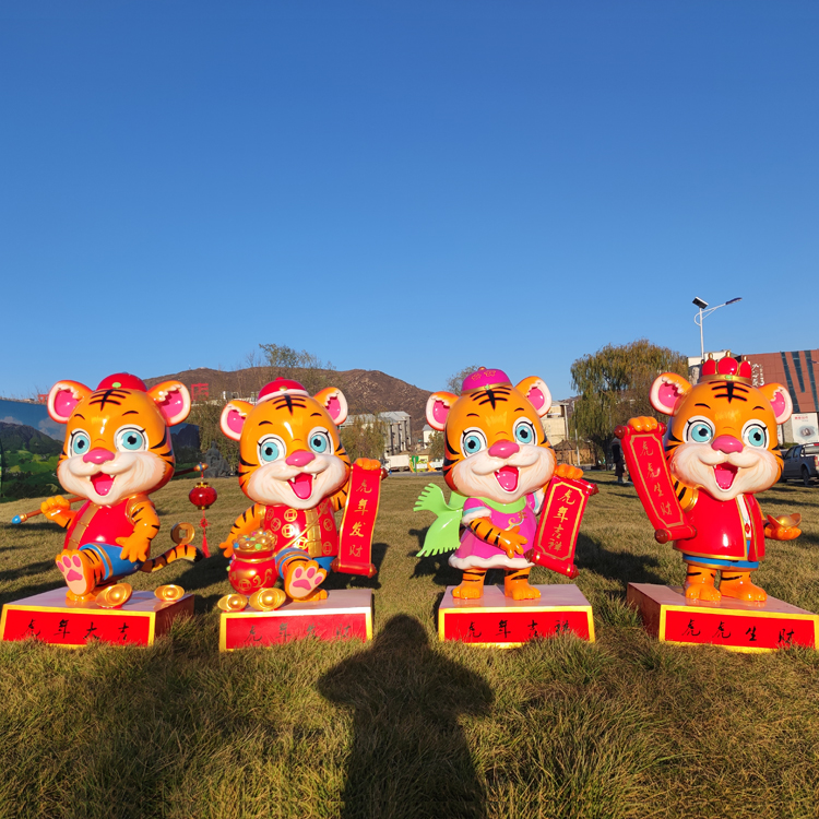 春节雕塑摆件-虎年卡通雕塑